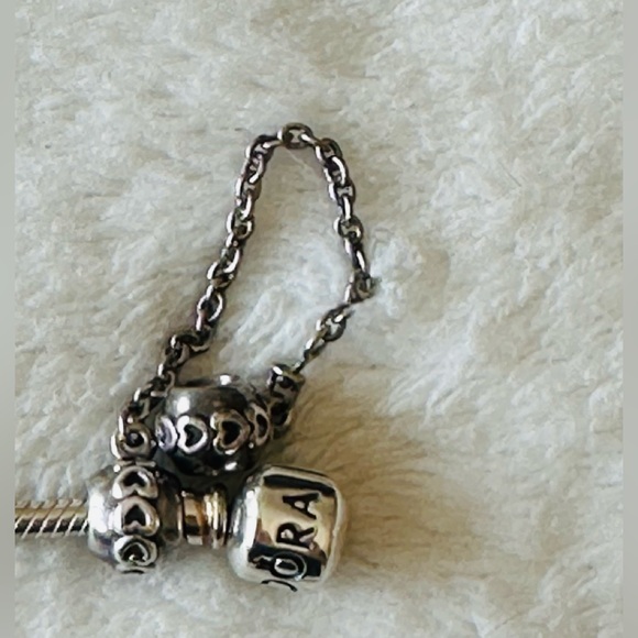 Pandora Bracelet & Safety chain charm - Picture 6 of 6